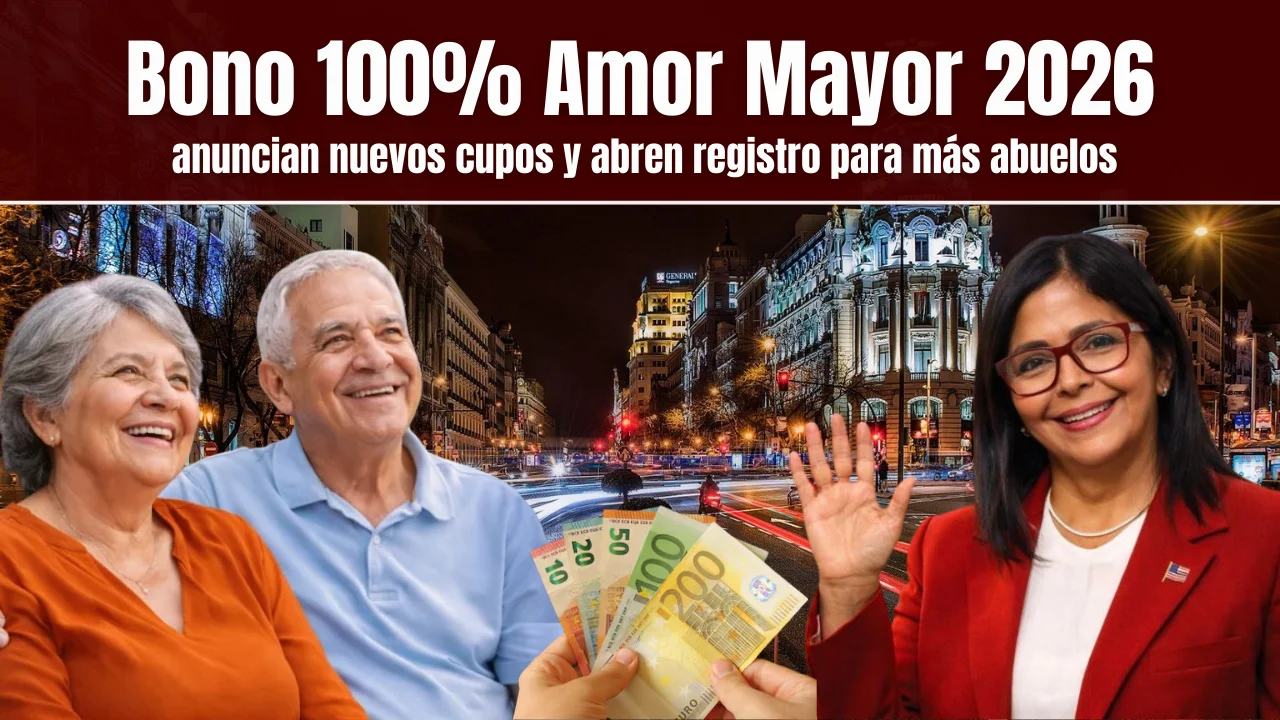 Bono 100% Amor Mayor 2026