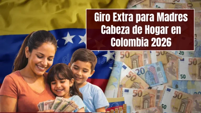 Giro Extra para Madres Cabeza de Hogar en Colombia 2026
