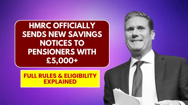 HMRC Savings Notices to Pensioners