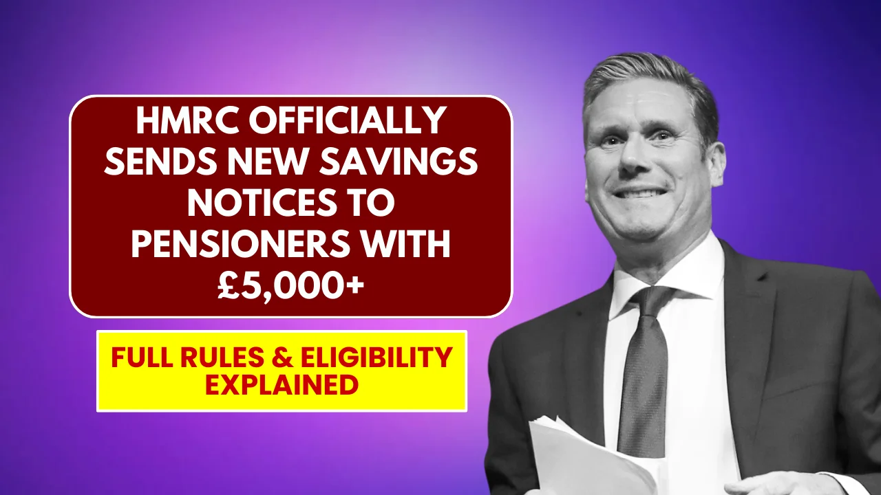 HMRC Savings Notices to Pensioners