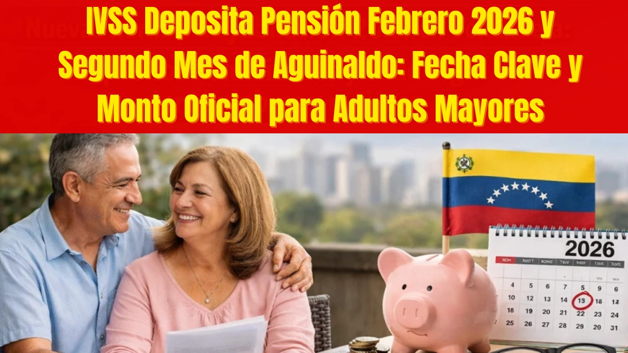 IVSS Deposita Pensión Febrero 2026 y Segundo Mes de Aguinaldo