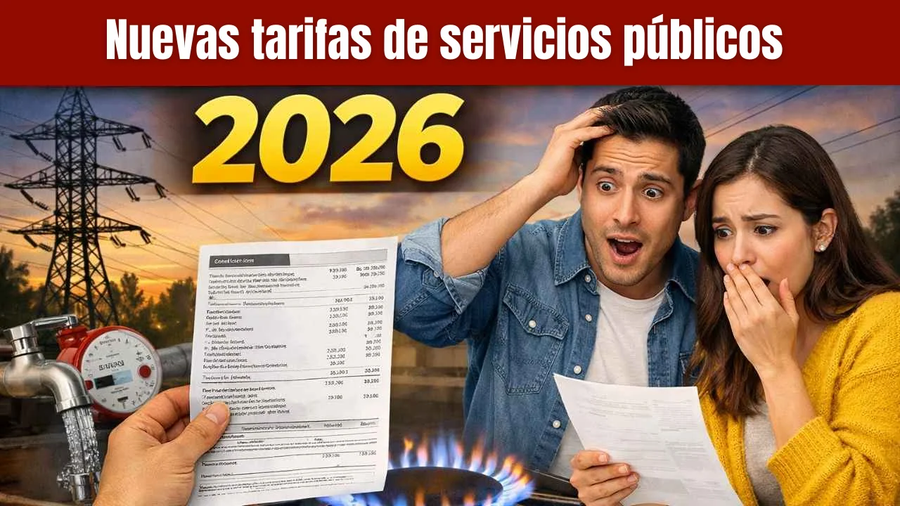 Nuevas tarifas de servicios públicos 2026