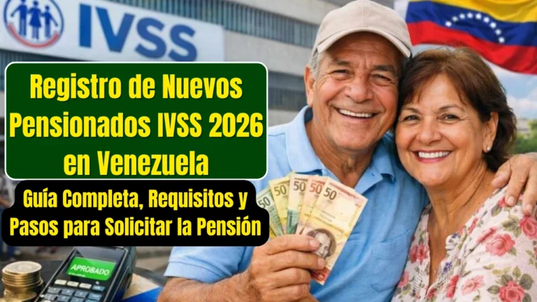 Registro de Nuevos Pensionados IVSS 2026 en Venezuela